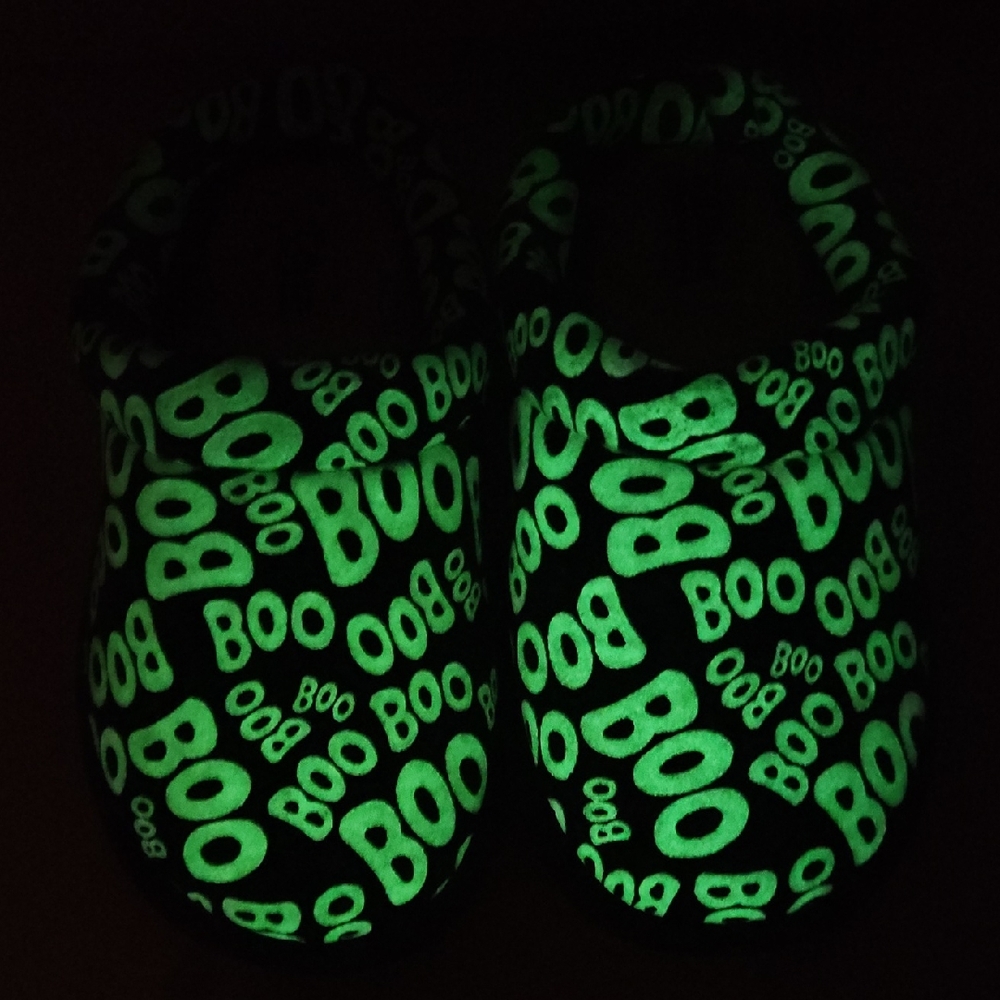 Dearfoams Glow-in-the-Dark Boo Slippers